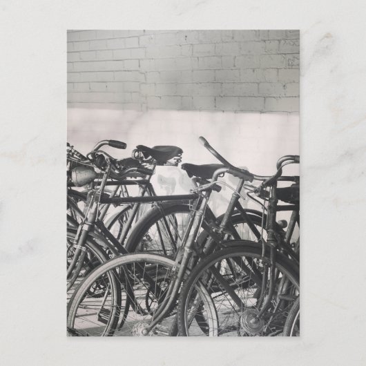 Antieke fietsen briefkaart (Voorkant)