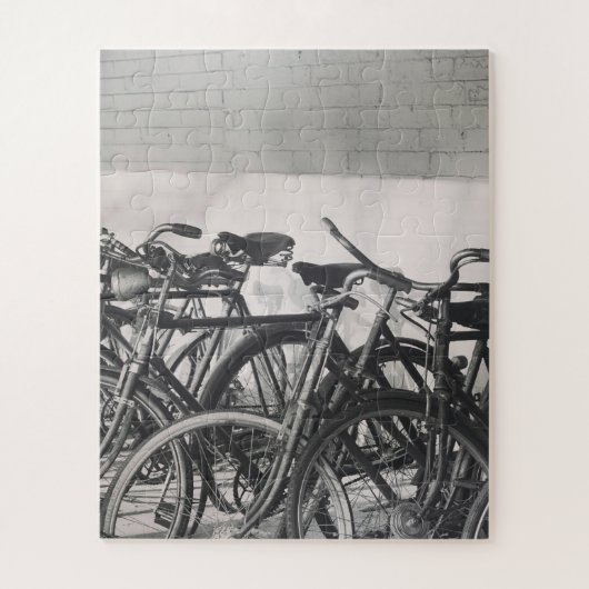 Antieke fietsen legpuzzel (Verticaal)