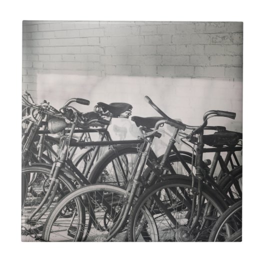 Antieke fietsen tegeltje (Voorkant)
