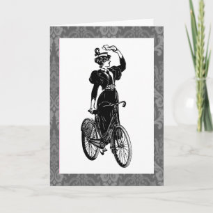 Antieke fietser kaart