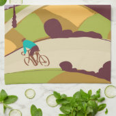Antieke fietsposter theedoek (Gevouwen)