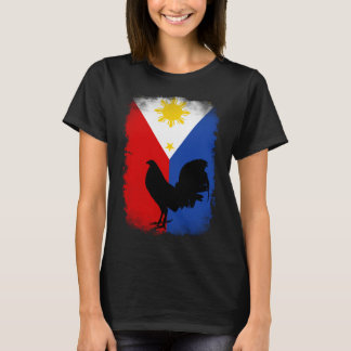Antieke Filipijnse Filipijnen vlag spel kippenhok T-shirt