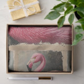 Antieke Flamingo Botanische Decoupage Tissuepapier (Geschenk)