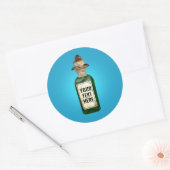 Antieke fles met label (Envelop)