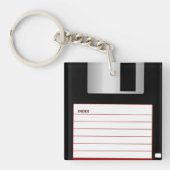 Antieke Floppy Disk Sleutelhanger (Voorkant)