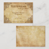  Antieke Floral Visitekaartje (Voorkant / Achterkant)