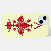 ANTIEKE FLORENTIJNSE RODE LELIE,FLEUR DE LIS, Mono Case-Mate iPhone Case (Achterkant (horizontaal))