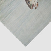 Antieke Fly Fishing Springende Beekforel Print Tissuepapier (Detail)