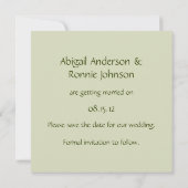 Antieke foto hart uitsnede Save The Date (Achterkant)