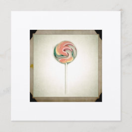 ANTIEKE FOTO LOLLIPOP KAART