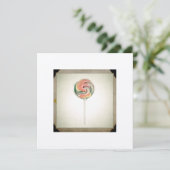 ANTIEKE FOTO LOLLIPOP KAART (Staand voorkant)