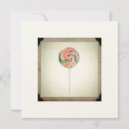 ANTIEKE FOTO LOLLIPOP KAART
