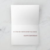 "Antieke" Foto Verjaardag Kaart (Binnen)