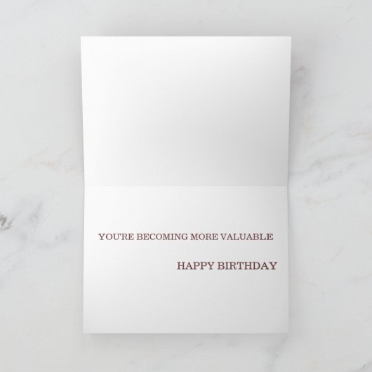 "Antieke" Foto Verjaardag Kaart (Binnen)