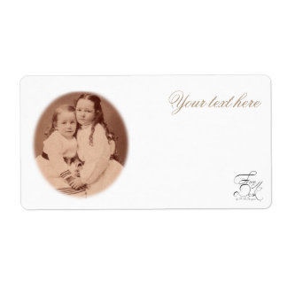 Antieke foto zusters FromMyDesk Labels