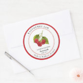 Antieke frambozenjam pot etikettering label (Envelop)
