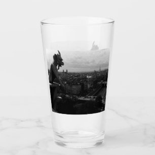 Antieke Frankrijk Parijs Notre Dame Kathedraal dui Glas