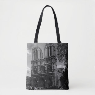 Antieke Frankrijk Parijs Notre Dame Kathedraal Tote Bag