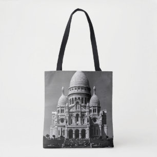 Antieke Frankrijk Parijs Sacre Coeur Basiliek Tote Bag