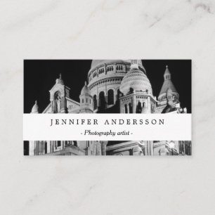 Antieke Frankrijk Parijs Sacre Coeur Basiliek Visitekaartje