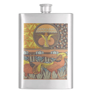 Antieke Franse Art Nouveau Natuur Vogel Patroon Flacon
