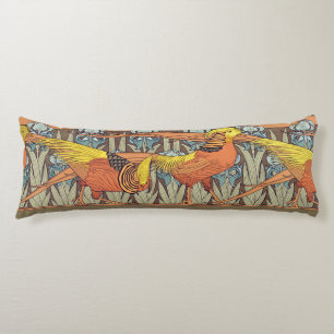 Antieke Franse Art Nouveau Natuur Vogel Patroon Lichaamskussen