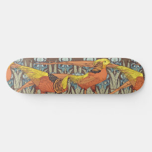 Antieke Franse Art Nouveau Natuur Vogel Patroon Persoonlijk Skateboard