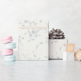 Antieke Franse Blauwe Trouwlijst Cadeaupapier
