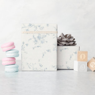 Antieke Franse Blauwe Trouwlijst Cadeaupapier
