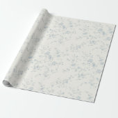 Antieke Franse Blauwe Trouwlijst Cadeaupapier (Uitgerold)