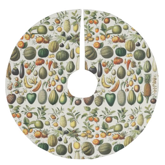 Antieke Franse botanische fruitposter kunst Kerstboom Rok (Voorkant)