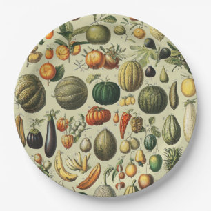 Antieke Franse botanische fruitposter kunst Papieren Bordje