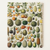 Antieke Franse botanische fruitposter kunst Planner (Achterkant)