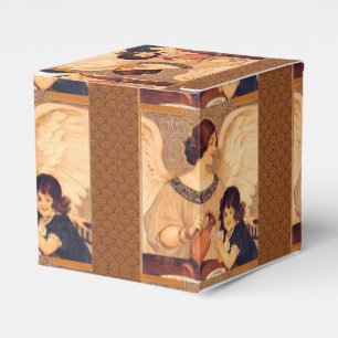 Antieke Franse Chocolade Engel Poster: Vintage Kun Bedankdoosjes