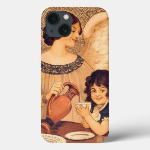 Antieke Franse Chocolade Engel Poster: Vintage Kun Case-Mate iPhone Case