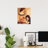 Antieke Franse Chocolade Engel Poster: Vintage Kun Poster (Thuiskantoor)