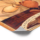 Antieke Franse Chocolade Engel Poster: Vintage Kun Poster (Hoek)