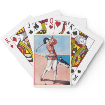 Antieke Franse golf speelkaarten uit de jaren 1920