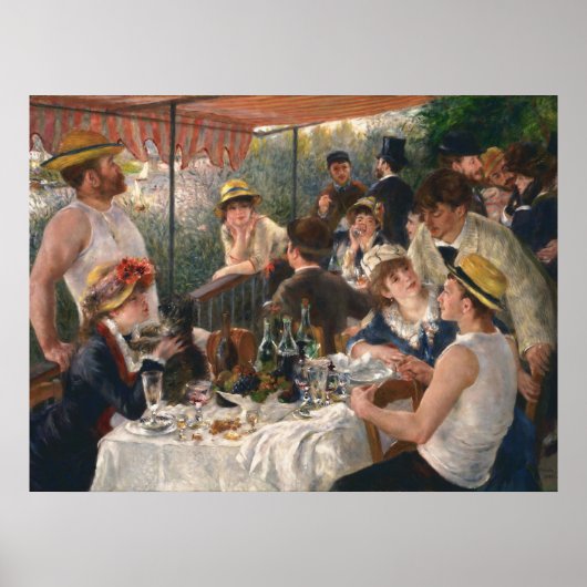 Antieke Franse impressionistische kunst over een b Poster (Voorkant)