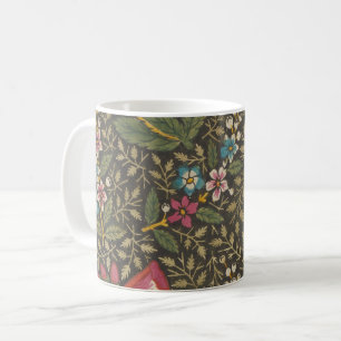 Antieke Franse Toile de Jouy bloempatroon Koffiemok