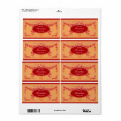 Antieke Franse zeep label - rechthoek (Full Sheet)