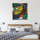 Antieke Franz Marc De Tijger Canvas Afdruk (Insitu (Slaapkamer))