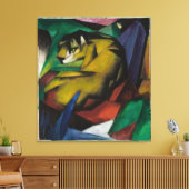 Antieke Franz Marc De Tijger Canvas Afdruk (Insitu (Woonkamer))