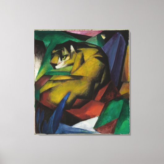 Antieke Franz Marc De Tijger Canvas Afdruk (Voorkant)