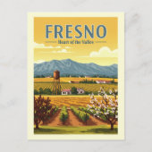 Antieke Fresno Briefkaart (Voorkant)