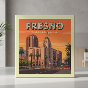 Antieke Fresno Californië Tegeltje