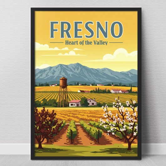 Antieke Fresno Poster