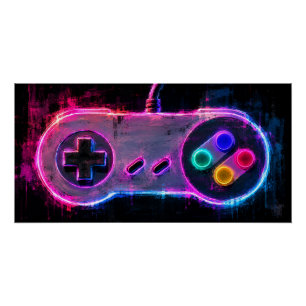 Antieke Gamecontroller Perfect Poster