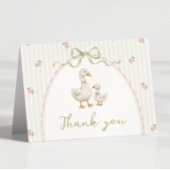 Antieke Gans Baby Shower Bedankkaart
