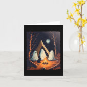 Antieke Geest Kat Kampeerder Gothische Hal Kaart (Gele Bloem)